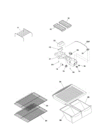 Shelves parts for Kenmore Refrigerator 253.61534800 (25361534800, 253 61534800) from AppliancePartsPros.com