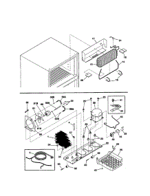 System parts for Kenmore Refrigerator 253.61842100 (25361842100, 253 61842100) from AppliancePartsPros.com