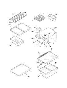 Shelves parts for Kenmore Refrigerator 253.61842108 (25361842108, 253 61842108) from AppliancePartsPros.com