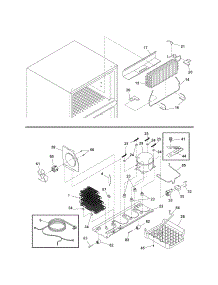 System parts for Kenmore Refrigerator 253.6187440A (2536187440A, 253 6187440A) from AppliancePartsPros.com