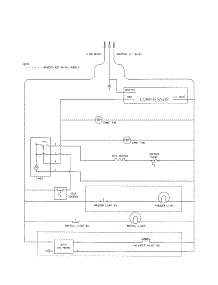 Wiring Schematic parts for Kenmore Refrigerator 253.61884104 (25361884104, 253 61884104) from AppliancePartsPros.com