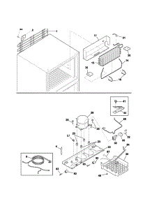 System parts for Kenmore Refrigerator 253.63702201 (25363702201, 253 63702201) from AppliancePartsPros.com
