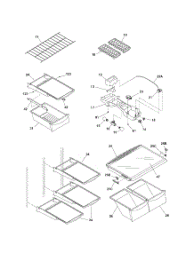 Shelves parts for Kenmore Refrigerator 253.64173402 (25364173402, 253 64173402) from AppliancePartsPros.com