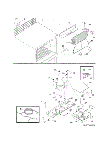 System parts for Kenmore Refrigerator 253.6482240F (2536482240F, 253 6482240F) from AppliancePartsPros.com
