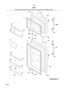 Doors parts for Kenmore Refrigerator 253.67683413 (25367683413, 253 67683413) from AppliancePartsPros.com