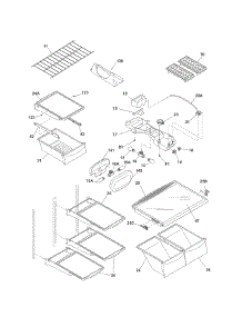 Shelves parts for Kenmore Refrigerator 253.67954801 (25367954801, 253 67954801) from AppliancePartsPros.com