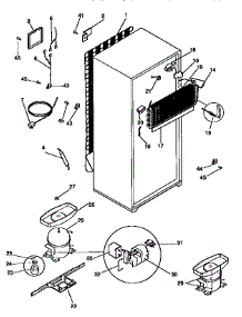 Unit Parts parts for Kenmore Refrigerator 253.68837791 (25368837791, 253 68837791) from AppliancePartsPros.com