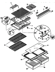 Shelves And Accessories parts for Kenmore Refrigerator 253.69800890 (25369800890, 253 69800890) from AppliancePartsPros.com