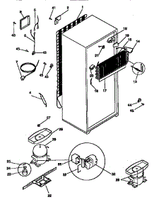 Unit Parts parts for Kenmore Refrigerator 253.69804890 (25369804890, 253 69804890) from AppliancePartsPros.com