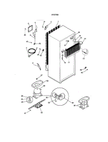 System parts for Kenmore Refrigerator 253.69822890 (25369822890, 253 69822890) from AppliancePartsPros.com