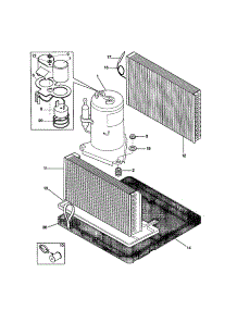 Compressor parts for Kenmore Air Conditioner 253.70125001 (25370125001, 253 70125001) from AppliancePartsPros.com