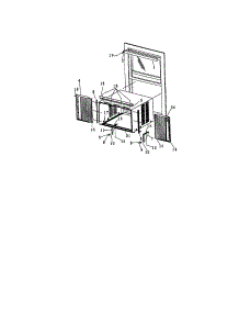 Window Mounting parts for Kenmore Air Conditioner 253.70186001 (25370186001, 253 70186001) from AppliancePartsPros.com
