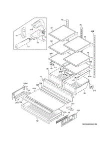 Shelves parts for Kenmore Refrigerator 253.70419417 (25370419417, 253 70419417) from AppliancePartsPros.com