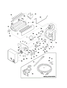 Ice Maker parts for Kenmore Refrigerator 253.7179010B (2537179010B, 253 7179010B) from AppliancePartsPros.com