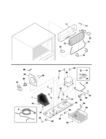 System parts for Kenmore Refrigerator 253.7184410C (2537184410C, 253 7184410C) from AppliancePartsPros.com