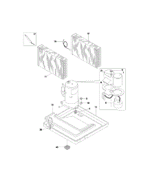 Compressor Parts parts for Kenmore Air Conditioner 253.73125301 (25373125301, 253 73125301) from AppliancePartsPros.com
