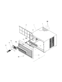 Cabinet Front And Wrapper parts for Kenmore Air Conditioner 253.73156301 (25373156301, 253 73156301) from AppliancePartsPros.com