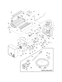Ice Maker parts for Kenmore Refrigerator 253.7481040C (2537481040C, 253 7481040C) from AppliancePartsPros.com