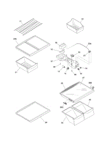 Shelves parts for Kenmore Refrigerator 253.7481440J (2537481440J, 253 7481440J) from AppliancePartsPros.com
