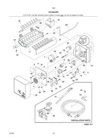 Ice Maker parts for Kenmore Refrigerator 253.7482440E (2537482440E, 253 7482440E) from AppliancePartsPros.com