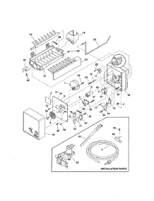 Ice Maker parts for Kenmore Refrigerator 253.7483240A (2537483240A, 253 7483240A) from AppliancePartsPros.com