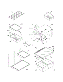Shelves parts for Kenmore Refrigerator 253.74864406 (25374864406, 253 74864406) from AppliancePartsPros.com