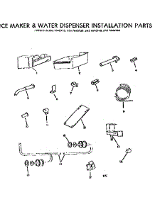 Ice Maker & Water Dispenser Inst Parts parts for Kenmore Refrigerator 253.7640710 (2537640710, 253 7640710) from AppliancePartsPros.com