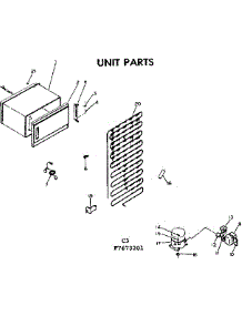 Unit Parts parts for Kenmore Refrigerator 253.7673201 (2537673201, 253 7673201) from AppliancePartsPros.com
