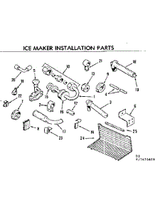Ice Maker Installation Parts parts for Kenmore Refrigerator 253.7674610 (2537674610, 253 7674610) from AppliancePartsPros.com