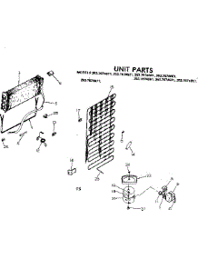 Unit Parts parts for Kenmore Refrigerator 253.7674621 (2537674621, 253 7674621) from AppliancePartsPros.com