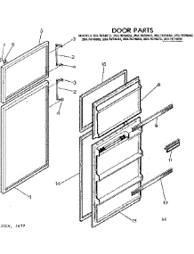 Door Parts parts for Kenmore Refrigerator 253.7674642 (2537674642, 253 7674642) from AppliancePartsPros.com