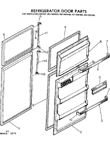 Door Parts parts for Kenmore Refrigerator 253.7687610 (2537687610, 253 7687610) from AppliancePartsPros.com