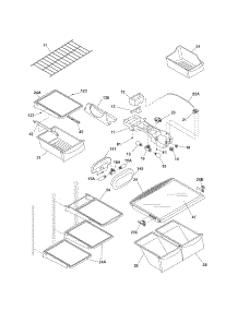 Shelves parts for Kenmore Refrigerator 253.76884506 (25376884506, 253 76884506) from AppliancePartsPros.com