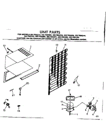 Unit Parts parts for Kenmore Refrigerator 253.7692224 (2537692224, 253 7692224) from AppliancePartsPros.com