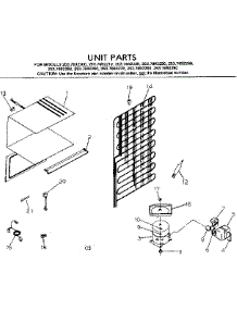 Unit Parts parts for Kenmore Refrigerator 253.7692290 (2537692290, 253 7692290) from AppliancePartsPros.com