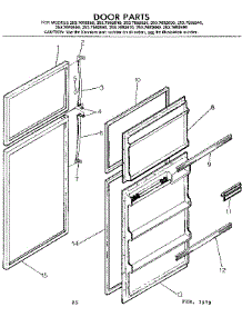 Door Parts parts for Kenmore Refrigerator 253.7692600 (2537692600, 253 7692600) from AppliancePartsPros.com