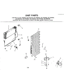 Unit Parts parts for Kenmore Refrigerator 253.7692610 (2537692610, 253 7692610) from AppliancePartsPros.com