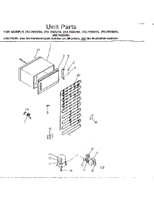 Unit Parts parts for Kenmore Refrigerator 253.7693214 (2537693214, 253 7693214) from AppliancePartsPros.com