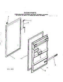Door Parts parts for Kenmore Refrigerator 253.7693252 (2537693252, 253 7693252) from AppliancePartsPros.com