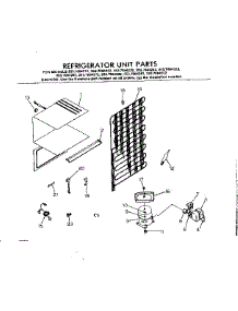 Unit Parts parts for Kenmore Refrigerator 253.7694262 (2537694262, 253 7694262) from AppliancePartsPros.com