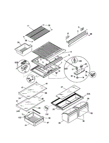 Shelves parts for Kenmore Refrigerator 253.77137791 (25377137791, 253 77137791) from AppliancePartsPros.com