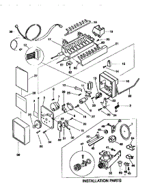 Icemaker parts for Kenmore Refrigerator 253.78135890 (25378135890, 253 78135890) from AppliancePartsPros.com