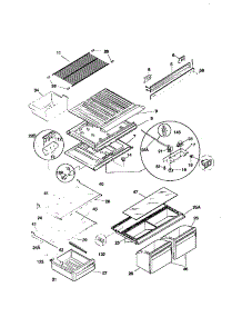 Shelves parts for Kenmore Refrigerator 253.78137891 (25378137891, 253 78137891) from AppliancePartsPros.com