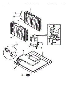 Compressor parts for Kenmore Heat Pump System 253.78156890 (25378156890, 253 78156890) from AppliancePartsPros.com