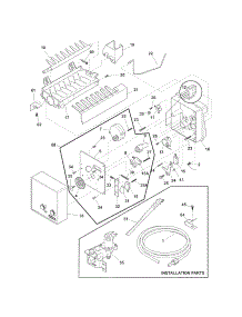 Ice Maker parts for Kenmore Refrigerator 253.78179801 (25378179801, 253 78179801) from AppliancePartsPros.com