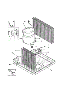 Compressor parts for Kenmore Air Conditioner 253.78289890 (25378289890, 253 78289890) from AppliancePartsPros.com