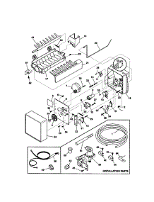 Ice Maker parts for Kenmore Refrigerator 253.78296899 (25378296899, 253 78296899) from AppliancePartsPros.com