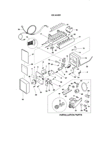 Ice Maker parts for Kenmore Refrigerator 253.78821891 (25378821891, 253 78821891) from AppliancePartsPros.com