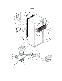 System parts for Kenmore Refrigerator 253.78832792 (25378832792, 253 78832792) from AppliancePartsPros.com