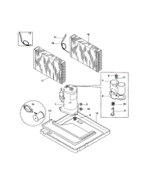 Compressor parts for Kenmore Air Conditioner 253.79069990 (25379069990, 253 79069990) from AppliancePartsPros.com